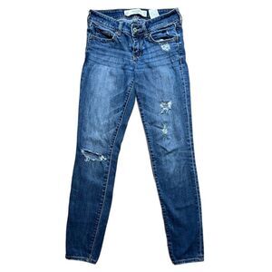 Abercrombie and Fitch low rise distressed Jean